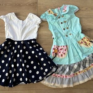 Girl’s Dresses Polka Dot & Sunboree Floral Sz 6